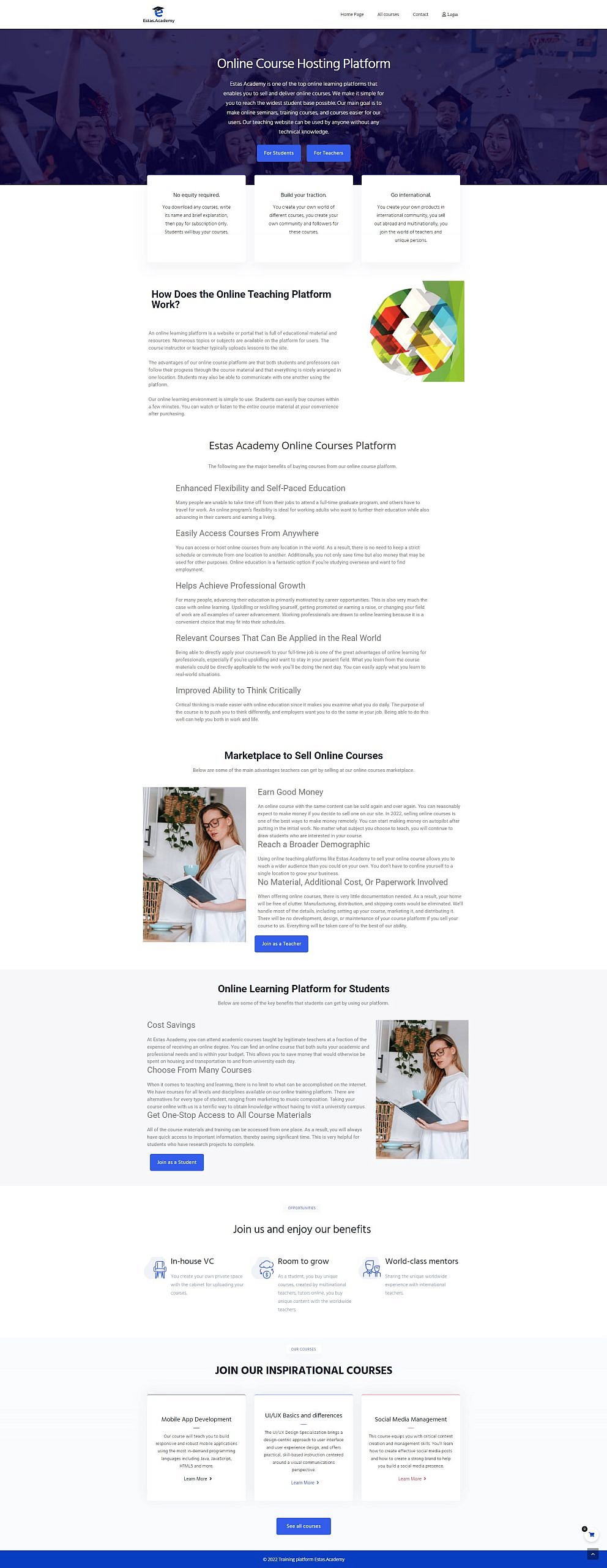 Интерфейс обучения